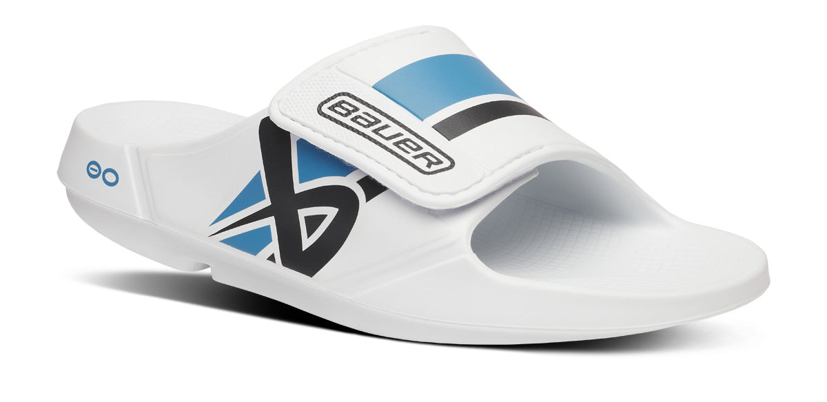 bauer-oofos-womens-ooahh-sport-flex-sandal-white-01-01-1550WTBR25-shot2_1 BAUER/OOFOS Women's OOahh Sport Flex Sandal – White
