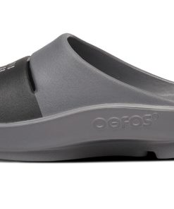 BAUER/OOFOS Women's OOahh Sport Slide Sandal – Slate