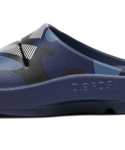 FJ X OOFOS Men's OOahh Sport Slide Sandal - Navy Camo