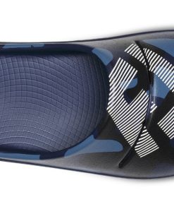 FJ X OOFOS Men's OOahh Sport Slide Sandal - Navy Camo